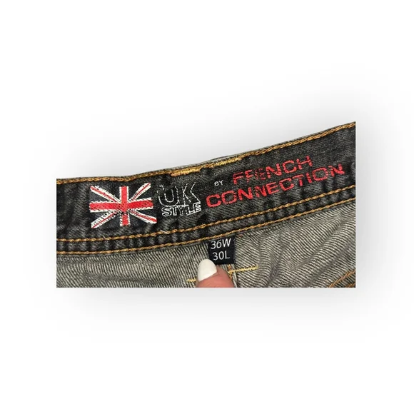 Vintage French Connection FCUK Men’s UK Style Straight Leg Jeans Size 36x30 - Picture 7 of 11